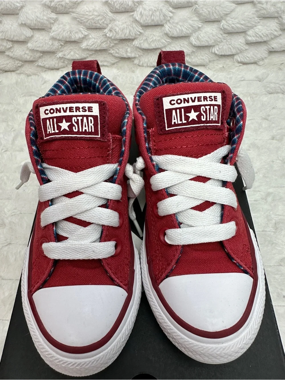 Converse Red Mid Top Slip On Sneakers Size 11